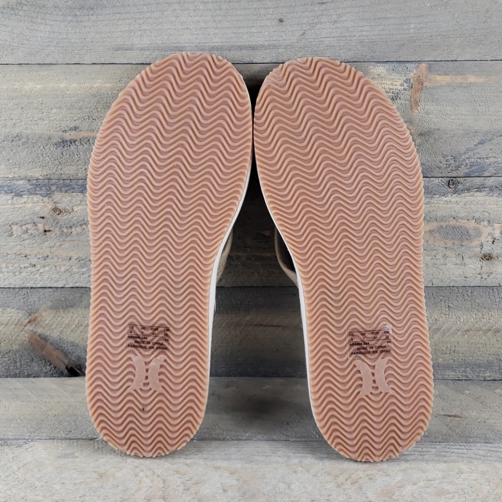 Hurley Lunar Leather Sandals Flip Flops  Khaki - Picture 3 of 5